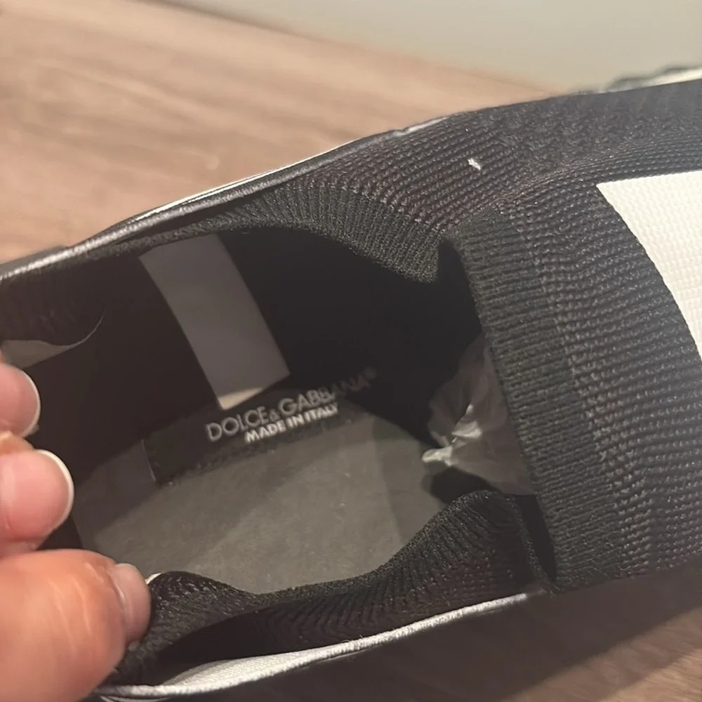 Dolce & Gabbana Sorrento Stretch Mesh Sneakers With Logo - Picture 12 of 13